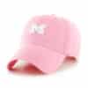Michigan Wolverines Women's 47 Brand Pink Rose Clean Up Adjustable Hat