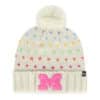 Michigan Wolverines KIDS 47 Brand Natural Sprinkles Cuff Knit Hat