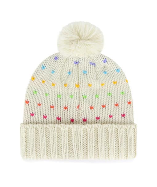 Michigan Wolverines KIDS 47 Brand Natural Sprinkles Cuff Knit Hat - Image 2