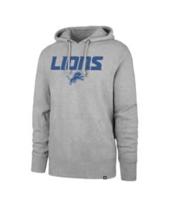 Detroit Lions 47 Brand Men's Headline Gray Pullover Hoodie