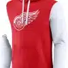 Detroit Red Wings Men's Fanatics White Red Pullover Hoodie