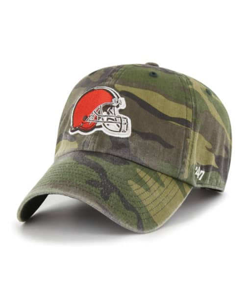 Cleveland Browns 47 Brand Green Cargo Camo Clean Up Adjustable Hat