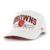Cleveland Browns 47 Brand White Roscoe RF Hitch Snapback Hat