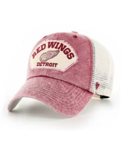 Detroit Red Wings 47 Brand Denali Vintage Red Clean Up Mesh Snapback Hat