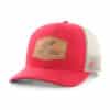 Detroit Red Wings 47 Brand Vintage Red Rawhide Khaki Mesh Snapback Hat