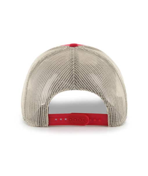 Detroit Red Wings 47 Brand Vintage Red Rawhide Khaki Mesh Snapback Hat