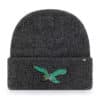 Philadelphia Eagles 47 Brand Vintage Black Brain Freeze Cuff Knit Hat