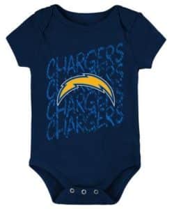 Los Angeles Chargers Baby Navy Scribble Tee Onesie Creeper