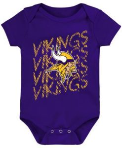 Minnesota Vikings Baby Purple Scribble Tee Onesie Creeper