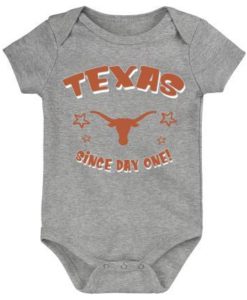 Texas Longhorns Baby Since Day One Football Onesie Creeper