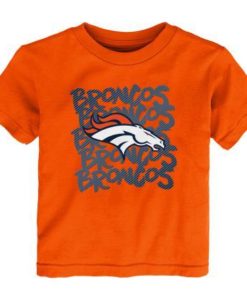 Denver Broncos Graph Repeat Toddler Orange T-Shirt Tee