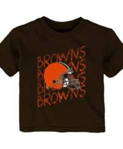 Cleveland Browns Baby Brown Scribble Tee