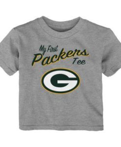 Green Bay Packers Baby Infant Gray My First T-Shirt Tee