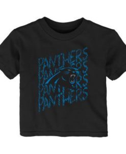 Carolina Panthers Baby Black Scribble Tee