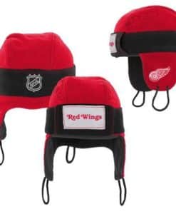 Detroit Red Wings YOUTH Fleece Helmet Hat