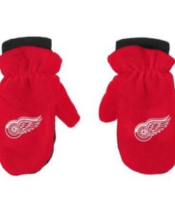 Detroit Red Wings Red Fleece Infant Mittens