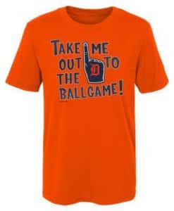 Detroit Tigers Baby The Old Ball Game Orange T-Shirt Tee