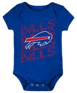 Buffalo Bills Baby Blue Scribble Tee Onesie Creeper