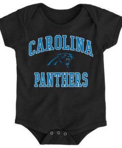 Carolina Panthers Baby Black Replen Onesie Creeper