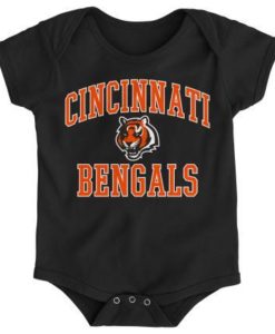 Cincinnati Bengals Baby Black Replen Onesie Creeper