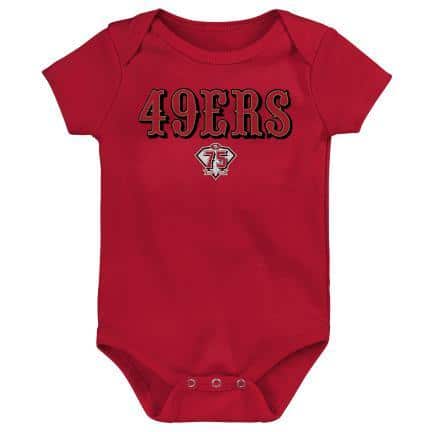 San Francisco 49ers Baby Red Onesie Creeper