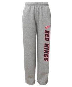 Detroit Red Wings Gray Boys Fleece Pants
