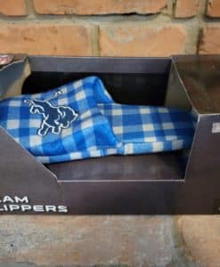 Detroit Lions Men's Small Size 7-8 Blue Plaid Slippers