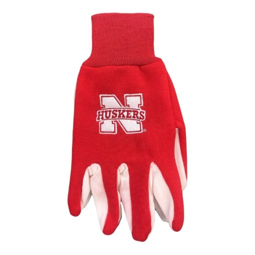 Nebraska Cornhuskers Red White Two Tone Gloves - Adult
