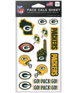 Green Bay Packers Face Cals 4" x 7"