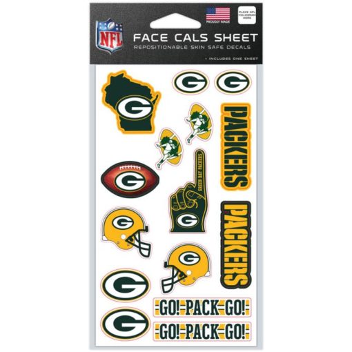 Green Bay Packers Face Cals 4" x 7"