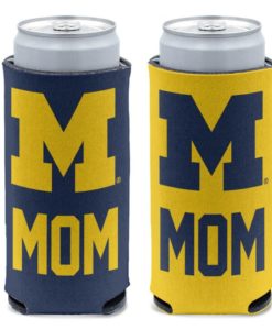 Michigan Wolverines 12 oz Michigan Mom Slim Can Cooler Holder