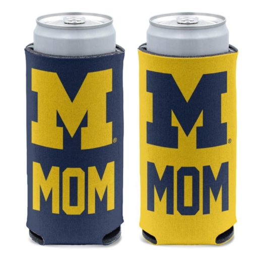 Michigan Wolverines 12 oz Michigan Mom Slim Can Cooler Holder