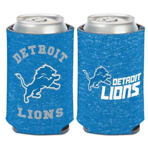 Detroit Lions 12 oz Blue Heathered Can Cooler Holder