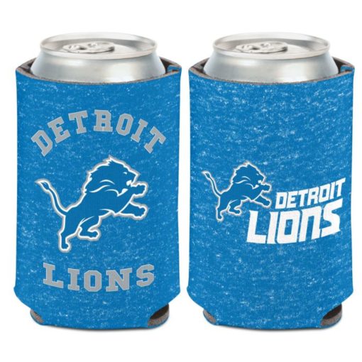 Detroit Lions 12 oz Blue Heathered Can Cooler Holder