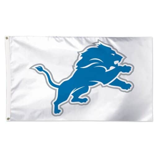 Detroit Lions Deluxe White 3'x5' Flag