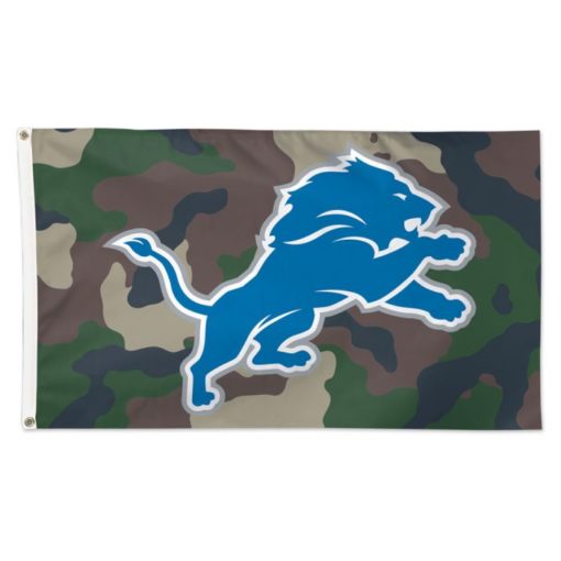 Detroit Lions Deluxe Camoflauge 3'x5' Flag