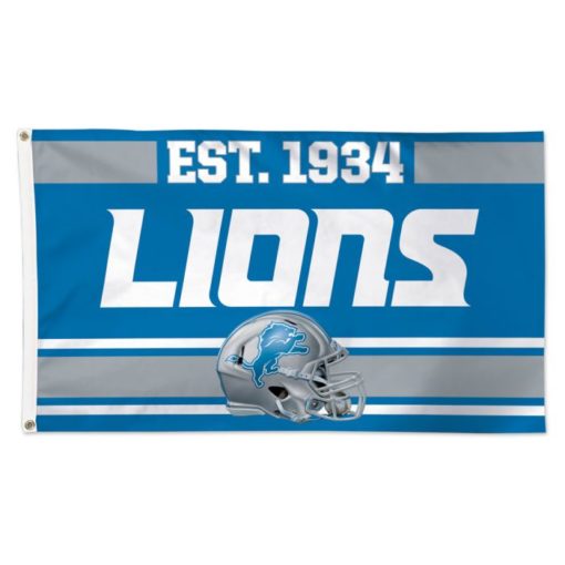 Detroit Lions Deluxe Established 1934 3'x5' Flag