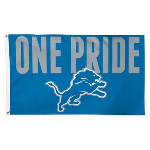 Detroit Lions Deluxe One Pride Slogan 3'x5' Flag