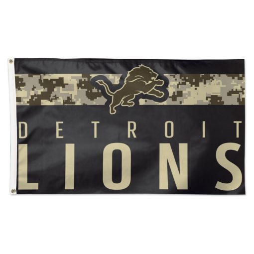 Detroit Lions Deluxe Digital Camoflauge 3'x5' Flag