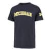 Michigan Wolverines Men's 47 Brand Atlas Blue Fieldhouse T-Shirt Tee