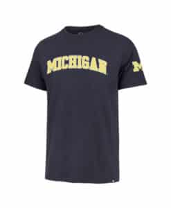 Michigan Wolverines Men's 47 Brand Atlas Blue Fieldhouse T-Shirt Tee