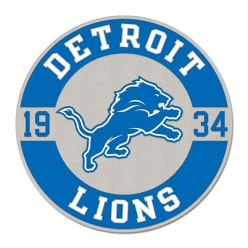 Detroit Lions Established Collector Enamel Pin Jewelry Card
