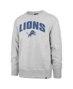 Detroit Lions Men's 47 Brand Gray Headline Crew Sweatshirt