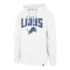 Detroit Lions Men's 47 Brand White Arch Headline Hoodie