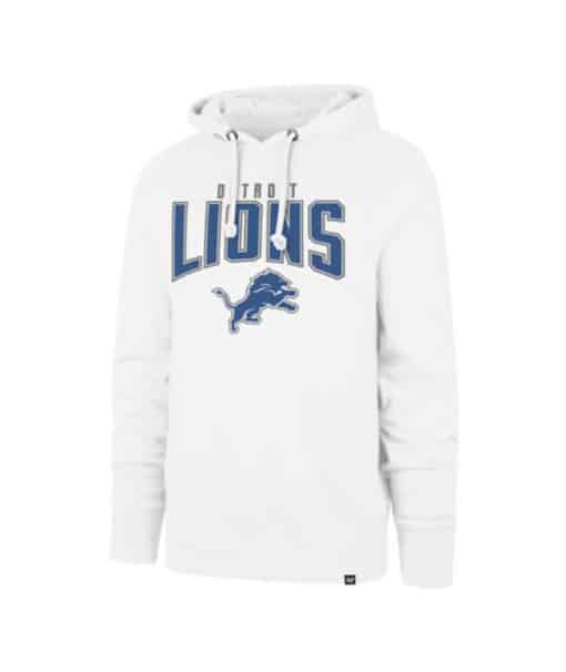 Detroit Lions Men's 47 Brand White Arch Headline Hoodie