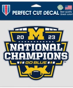 Michigan Wolverines 2023 National Champions 8" x 8" Perfect Cut Color Decal