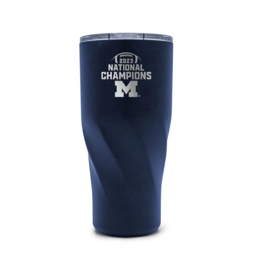 Michigan Wolverines National Football Champions 20oz Morgan Stainless Steel Tumbler