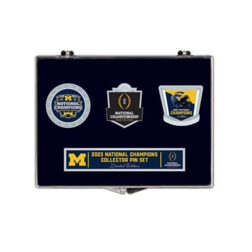 Michigan Wolverines 2023 National Football Champions Collector Pin Set
