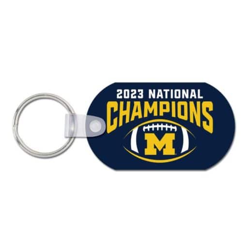 Michigan Wolverines 2023 National Champions Metal Key Ring