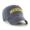Michigan Wolverines 47 Brand Script Vintage Navy Clean Up Adjustable Hat